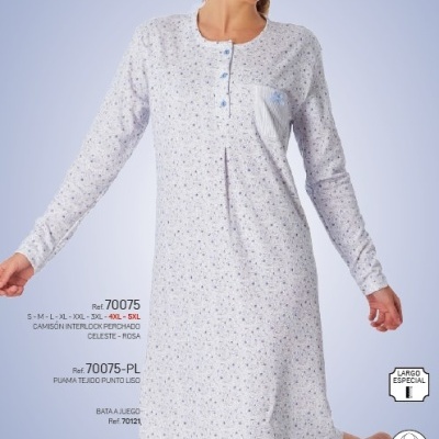 Camisa de Dormir - refª 70075 - DL (inverno 2025)