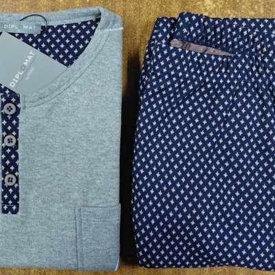 Pijama de homem refª8487 interlock - Mira (inverno 2025)