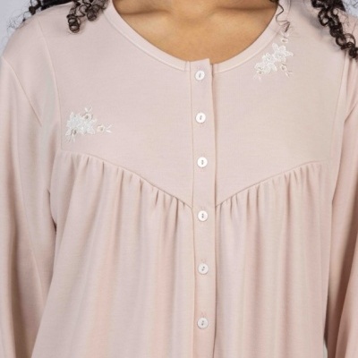 Camisa de Dormir - refª 3259 - interlock cardada - Mira (inverno 2025)