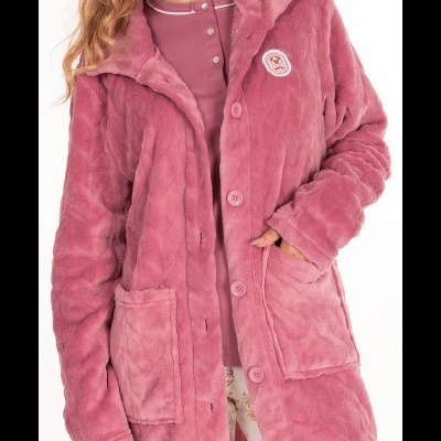 Pijama Senhora interlock cardado - refª 25364 - R&A (inverno 2025)