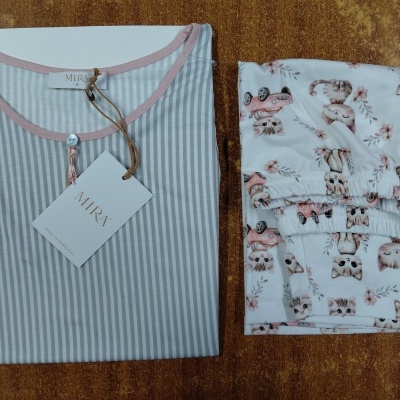 Pijama de calção e alças senhora ref 8464MS Mira (verão 2026)