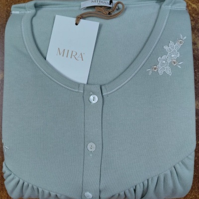 Camisa de Dormir - refª 3259 - interlock cardada - Mira (inverno 2025)