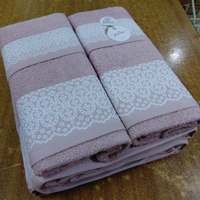 Jogo de banho - 100% algodão 400gm/m2  refª B800 - 3 ou 6 peças