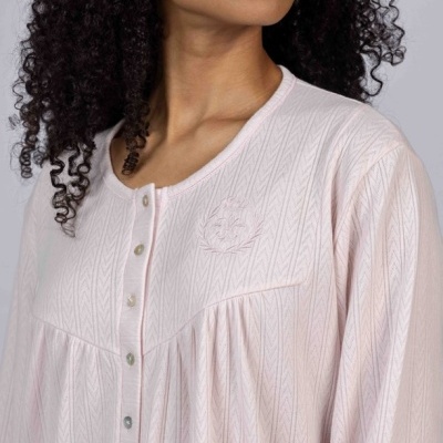 Camisa de Dormir - refª 3256 - interlock jackard - Mira (inverno 2025)