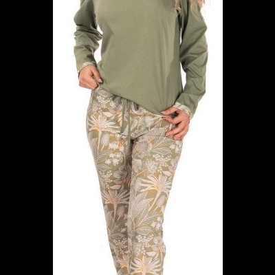 Pijama Senhora jersey - refª 25370 - R&A - 100% algodão (inverno 2025)