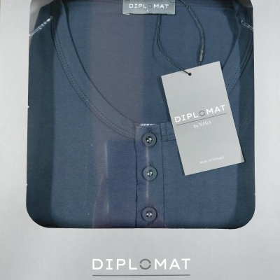 Pijama de homem refª8512DS 100% algodão jersey - Mira (verão 2026)