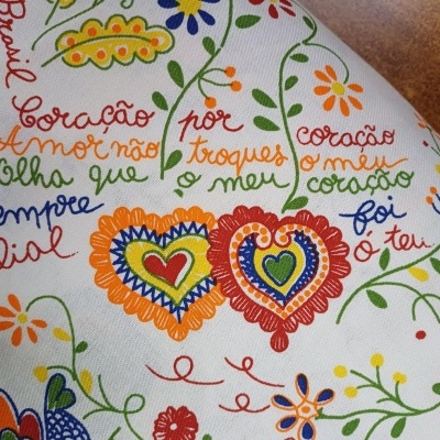 Tecido Namorados - 100% Algodão