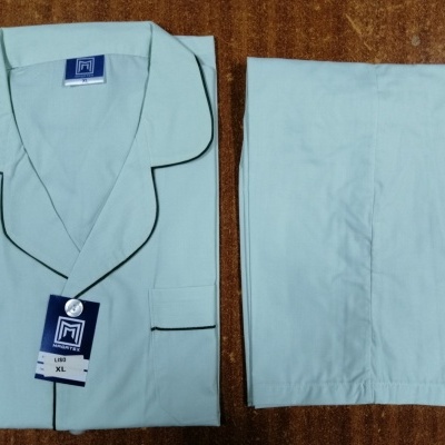 Pijama de homem popeline liso 100% algodao (verão)