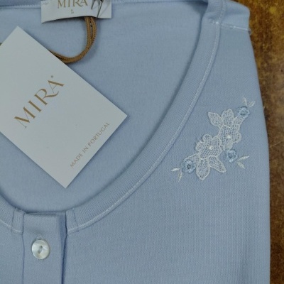 Camisa de Dormir - refª 3259 - interlock cardada - Mira (inverno 2025)