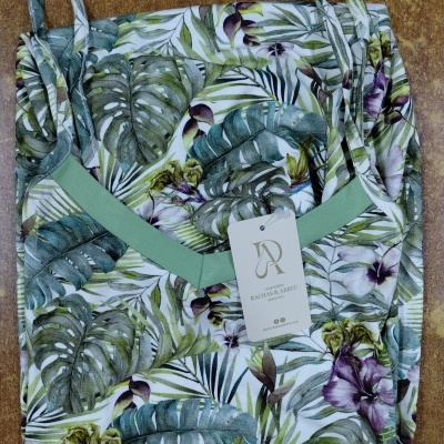 Camisa de Dormir alças - refª 26215 - 95% algodão jersey 5% elastano - R&A (verão 2026)
