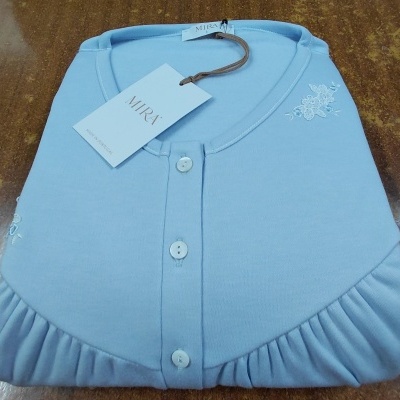 Camisa de Dormir - refª 3259 - interlock cardada - Mira (inverno 2025)