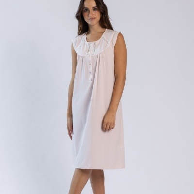 Camisa de Dormir - refª 3303MS - 100% algodão - Mira (verão 2026)