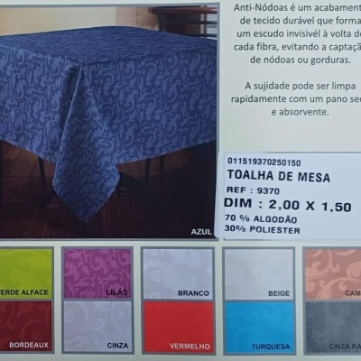 Toalha de mesa Antinódoa ref 9370