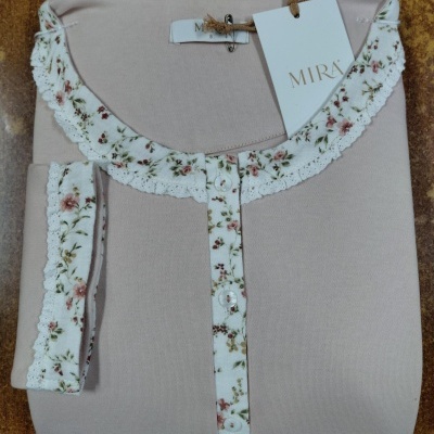Camisa de Dormir - refª 3243 - interlock cardada - Mira (inverno 2025) - 100% algodão