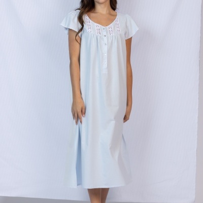 Camisa de Dormir - refª 3319MS - 100% algodão - Mira (verão 2026)