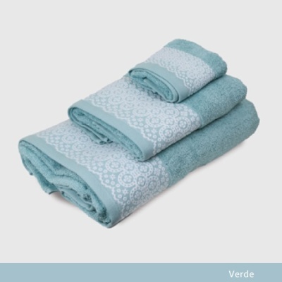 Jogo de banho - 100% algodão 400gm/m2  refª B800 - 3 ou 6 peças