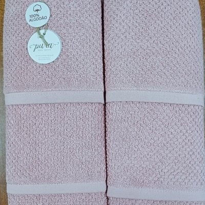 Jogo de banho - 100% algodão 550gm/m2 refª B-Xadrez