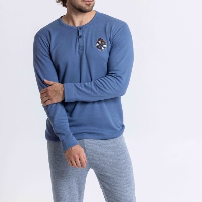 Pijama de homem cardado refª8589 - Mira (inverno 2026)