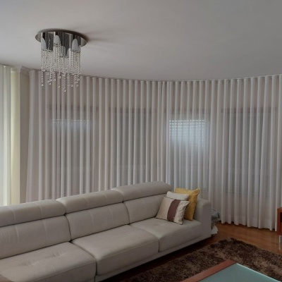 Cortinados e calhas de onda