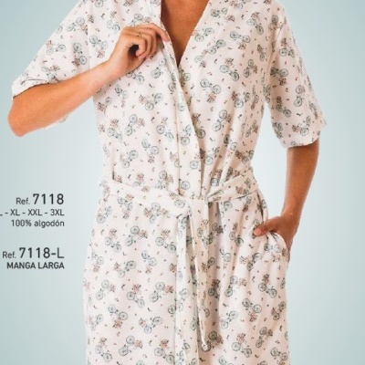 Robe senhora - refª 7118 DL (Verão 2025) Manga curta