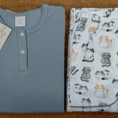 Pijama Senhora interlock - refª 26352C - R&A (inverno 2026)