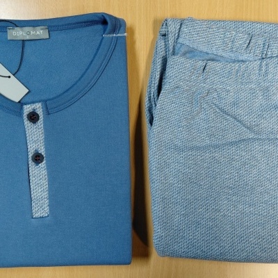Pijama de homem cardado refª8589 - Mira (inverno 2026)