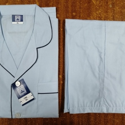 Pijama de homem popeline liso 100% algodao (verão)