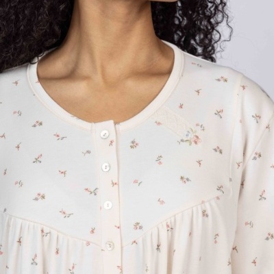 Camisa de Dormir - refª 3260 - interlock cardada - Mira (inverno 2025)