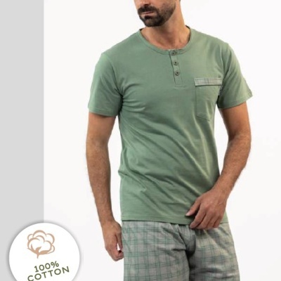 Pijama de homem calção refª8345DS - Mira (verão)