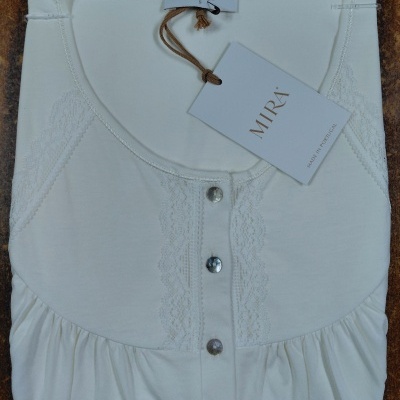 Camisa de Dormir - refª 3303MS - 100% algodão - Mira (verão 2026)