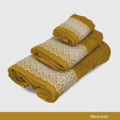 Jogo de banho - 100% algodão 400gm/m2  refª B800 - 3 ou 6 peças