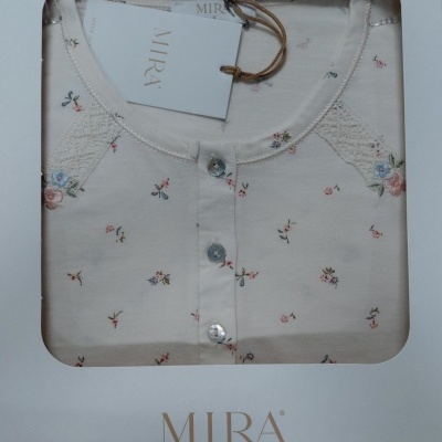 Pijama senhora ref 8404 Mira - algodão jersey - (inverno 2025)