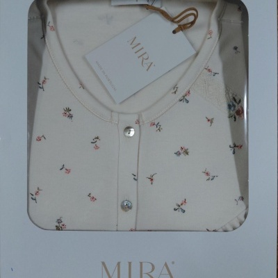 Camisa de Dormir - refª 3260 - interlock cardada - Mira (inverno 2025)