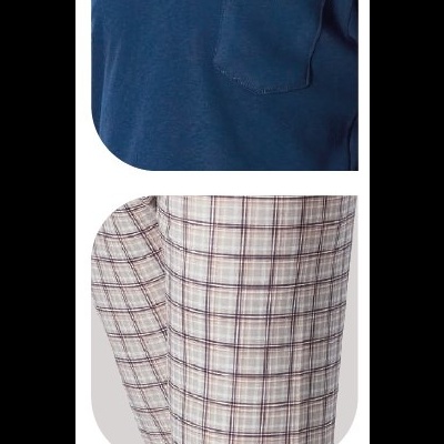 Pijama Homem - refª 70031 - DL - interlock cardado (inverno 2025)