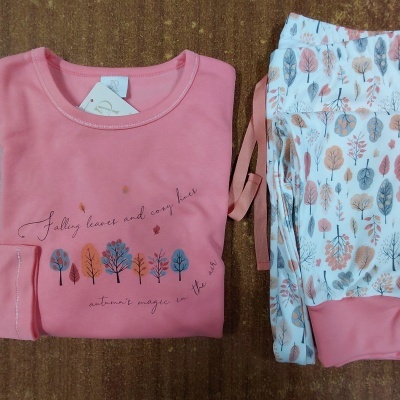 Pijama Senhora interlock - refª 25351 - R&A (inverno 2025)