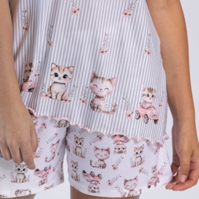 Pijama de calção e alças senhora ref 8464MS Mira (verão 2026)