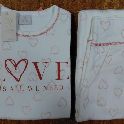 Pijama Senhora interlock - refª 25357 - R&A (inverno 2025)