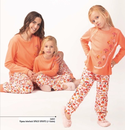 Pijama criança - refª 26551 interlock - R&A (inverno 2026)
