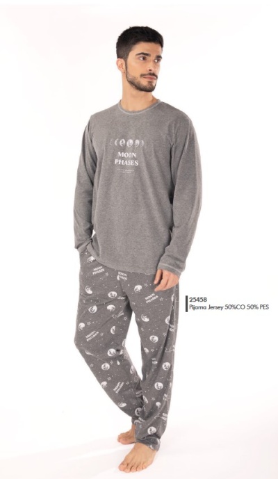 Pijama Homem - refª 25458 - jersey - R&A (inverno 2025)