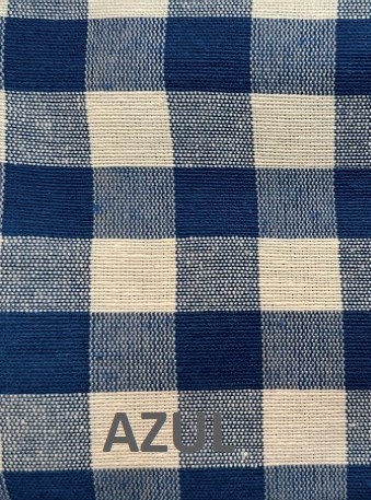 Tecido resinado vichy larg 1,40m