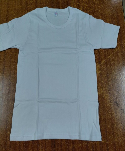 Camisola interior homem c/manga curta decote redondo cardada - ref 509CF - MC (inverno)