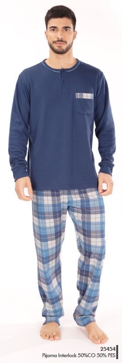 Pijama Homem interlock - refª 25454 - R&A (inverno 2025)