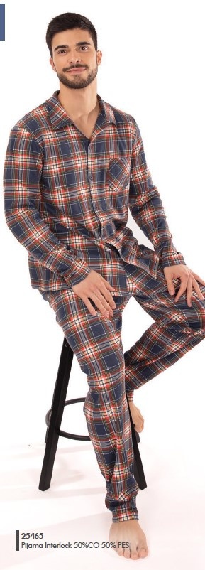 Pijama Homem interlock - refª 25465 - R&A (inverno 2025)