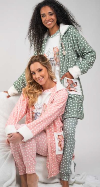 Robe senhora - Mira - refª 7028  - Micro Polar Fleece (Inverno)