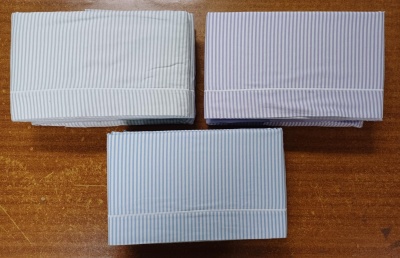 Jogo de cama  Flanela 100% algodão refª  FT - riscas