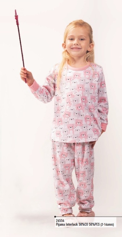 Pijama criança - refª 26554 interlock - R&A (inverno 2026)
