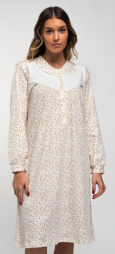 Camisa de Dormir - refª 3112 - Interlock Cardado - Mira (inverno)