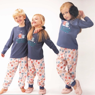 Pijama criança - refª 26567 interlock - R&A (inverno 2026)