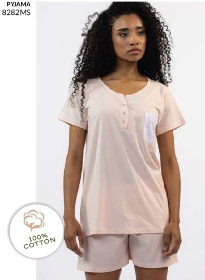 Pijama de calção senhora ref 8282MS Mira (verão)
