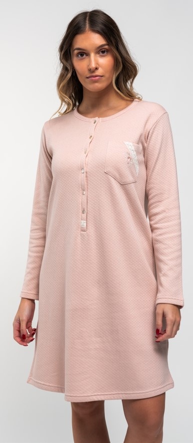 Camisa de Dormir - refª 3099 - Interlock Cardado - Mira (inverno)